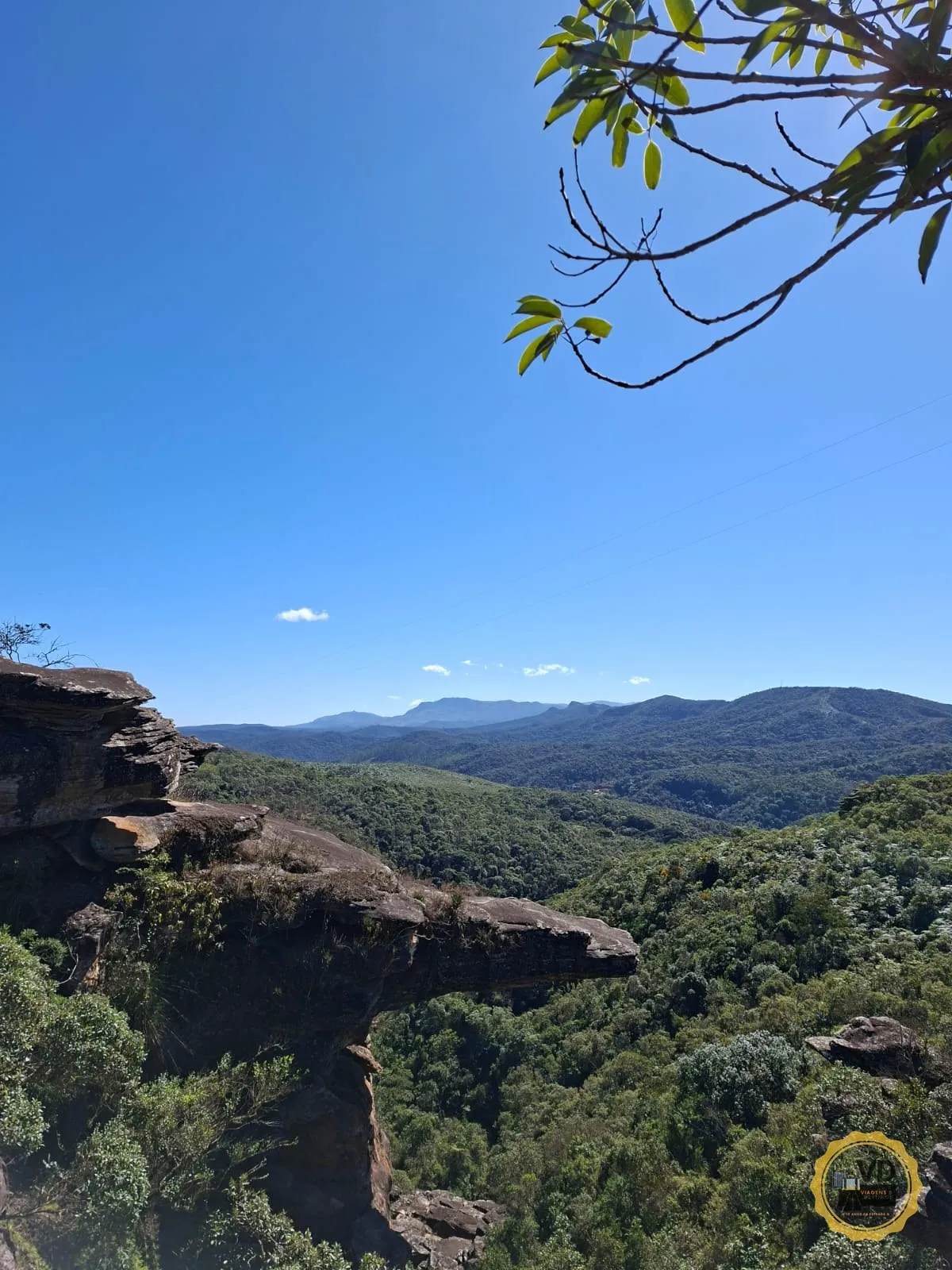 Vista das montanhas a partir de um mirante em Ouro Preto